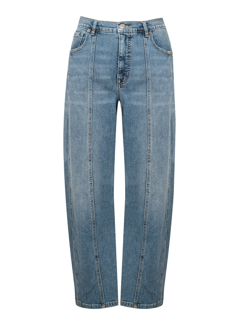 Jessica Simpson Women's and Women's Plus Myrtle Barrel Leg Jeans, Sizes 2-24W - Walmart.com | Walmart (US)