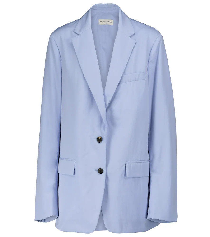 Dries Van Noten Blazer de popelín de algodón | Mytheresa (INTL)