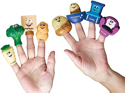 Rite Lite Set of 8 Mah Nishtana Vinyl Puppets | Amazon (US)