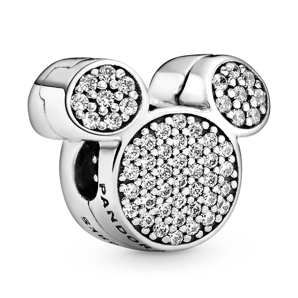 Mickey Mouse Icon Pavé Clip Charm by Pandora | Disney Store