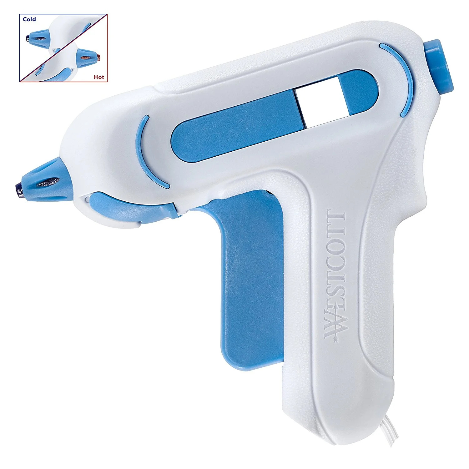 Westcott Premium Mini Hot Glue Gun, Low Temp, White, 1-Count | Walmart (US)