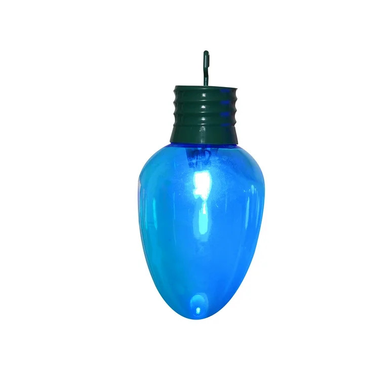 Blue LED Hanging Giant Bulb, 14", by Holiday Time | Walmart (US)