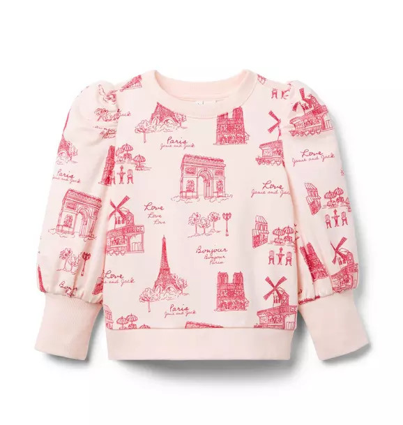 Paris Puff Sleeve Sweatshirt | Janie and Jack