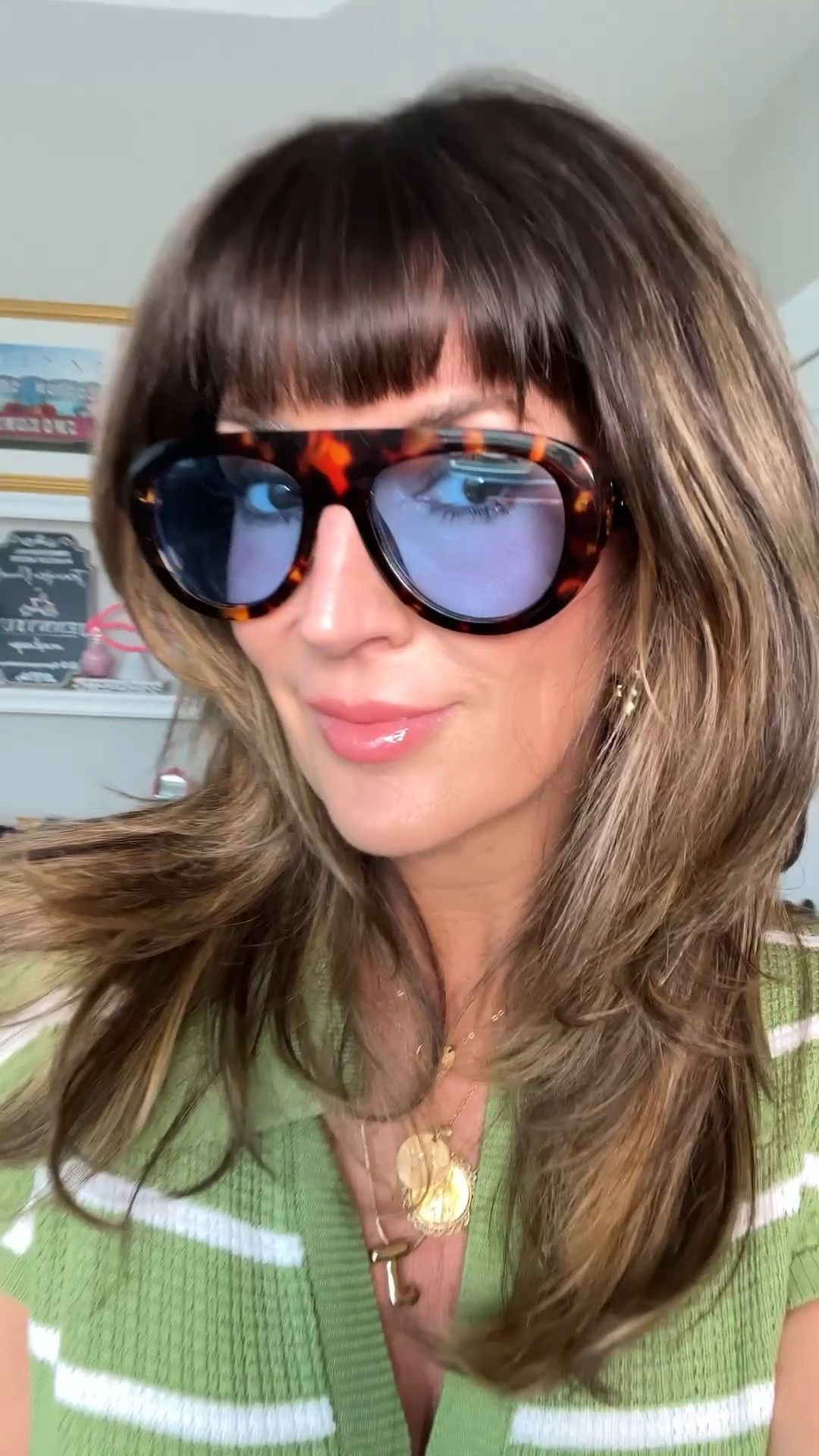 💙🤎 Love these blue lenses Sunnies!

#LTKootd #LTKgrwm #LTKSeasonal