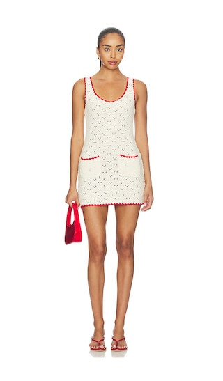 Madisen Mini Dress in Ivory & Red | Revolve Clothing (Global)