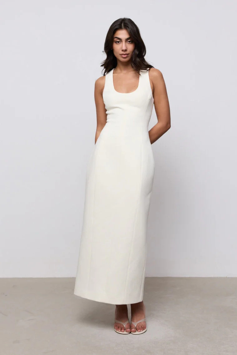 Cotton Mix Midi Dress | Odd Muse