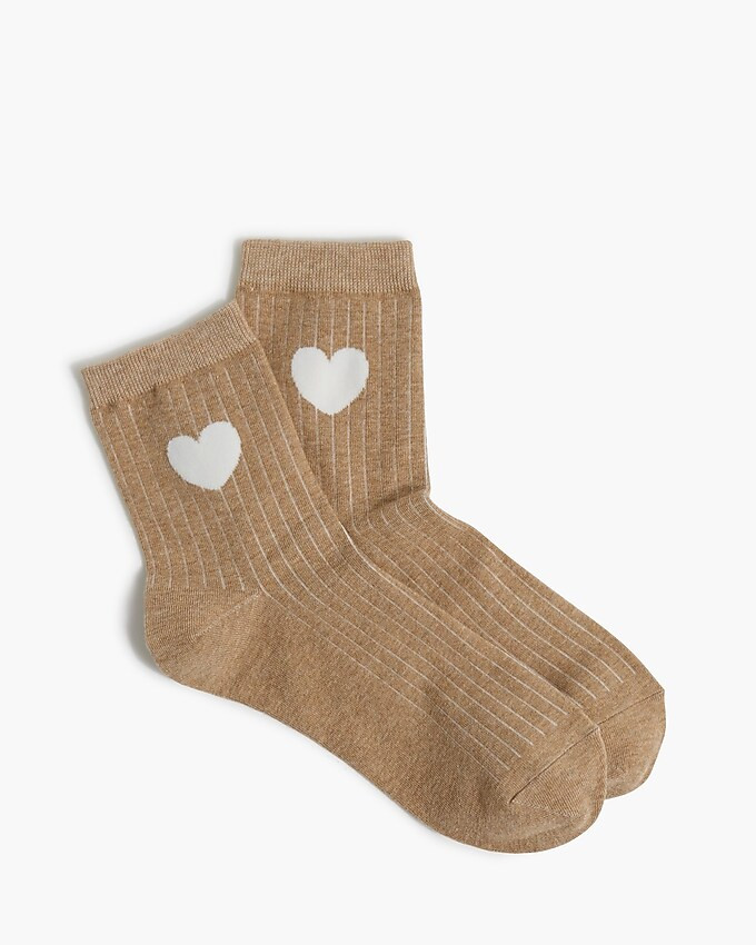 Embroidered heart boot socks | J.Crew Factory