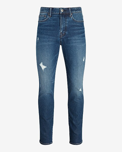 EDITION Slim Ripped Dark Wash Hyper Stretch Jeans | Express