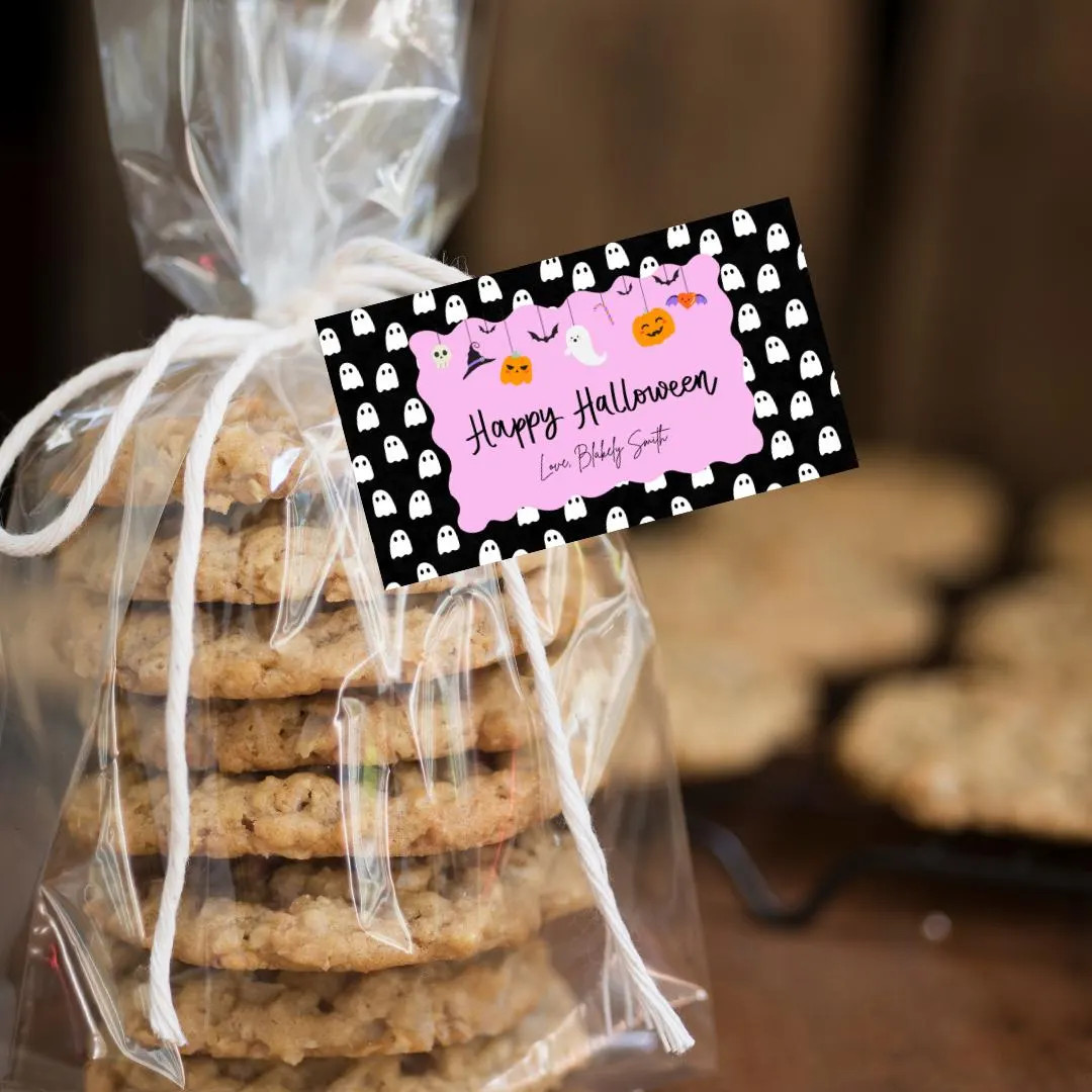 Goody Bag Tags | Halloween Bag Tags | Ghost Halloween Bag Tag | Treat Bag Tag | Customizeable & E... | Etsy (US)