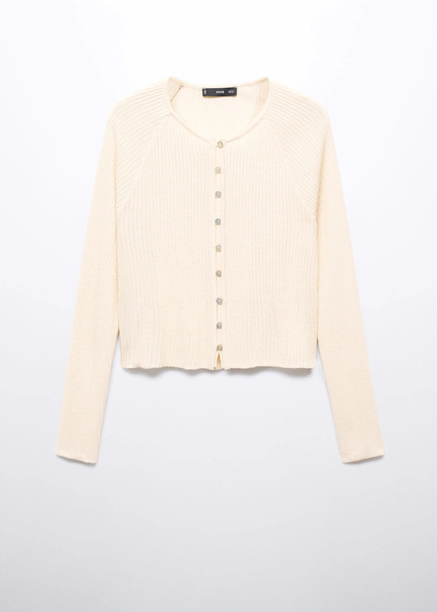 Button knit cardigan -  Women | Mango USA | MANGO (US)