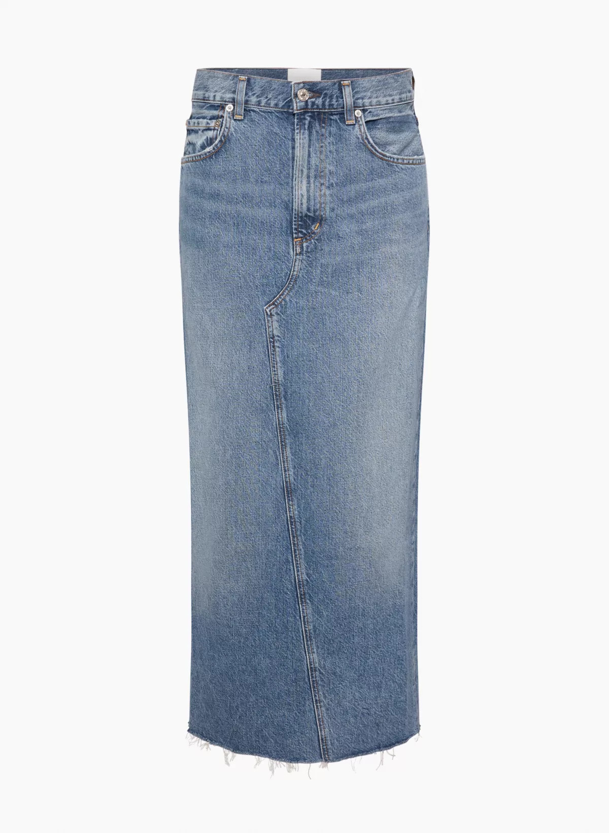 CIRCOLO REWORKED JEAN SKIRT | Aritzia