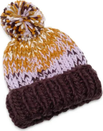 Tide Stripe Pompom Beanie | Nordstrom