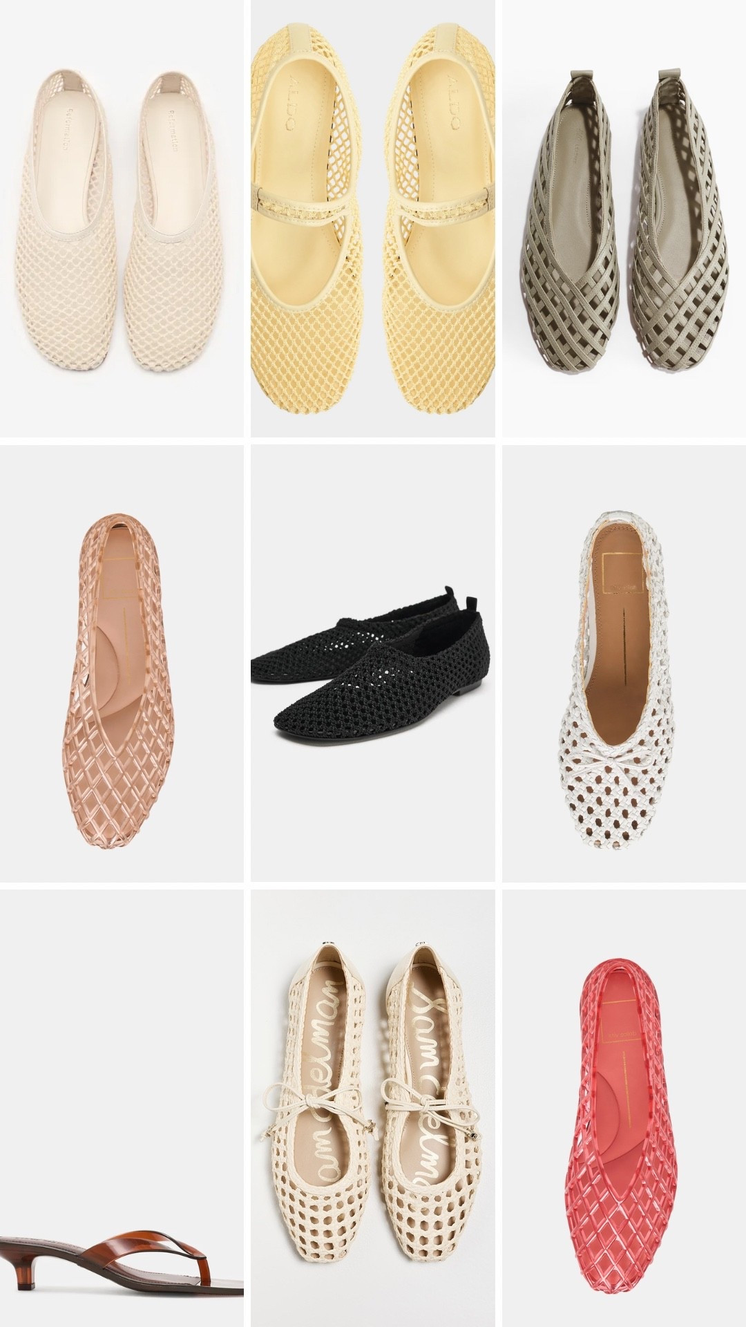 Big shoe trend for Spring/Summer - jelly, woven, mesh