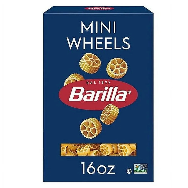 2X - Barilla Mini Wheels Pasta, 16 Oz. Box - Non-Gmo Pasta Made With Durum Wheat Semolina - Koshe... | Walmart (US)