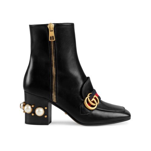 Gucci Ankle boot com salto médio - Preto | FarFetch BR