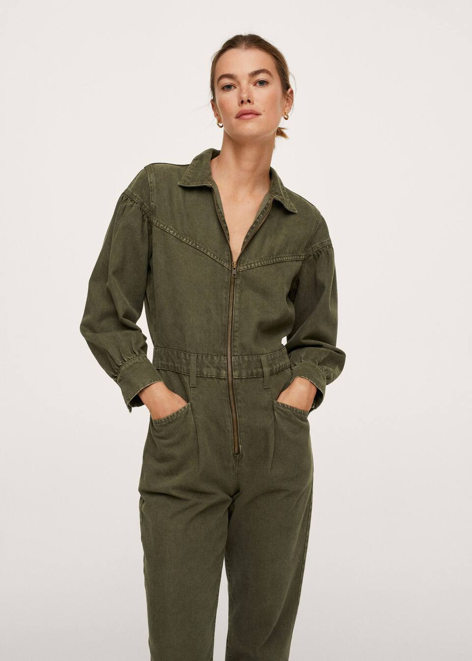 Long denim jumpsuit | MANGO (US)