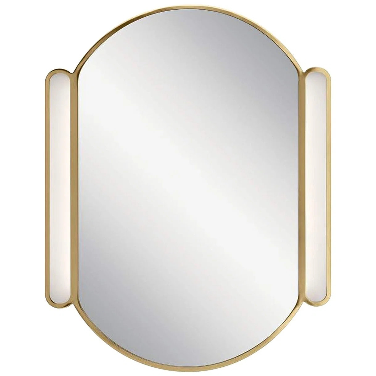 Lonald Pill Shaped Metal LED Mirror with Defogger, Adjustable Light Temp, Dimmer & Smart Memory | Wayfair North America