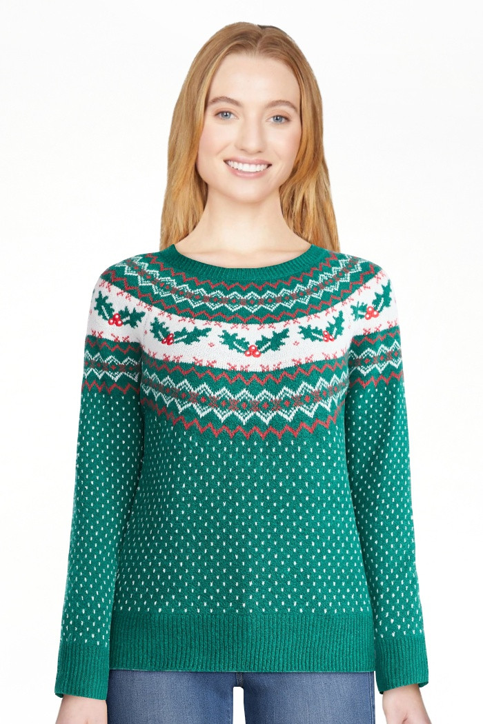 Holiday Time Women's & Women's Plus Pretty Christmas Sweater, Sizes XXS-4X | Walmart (US)