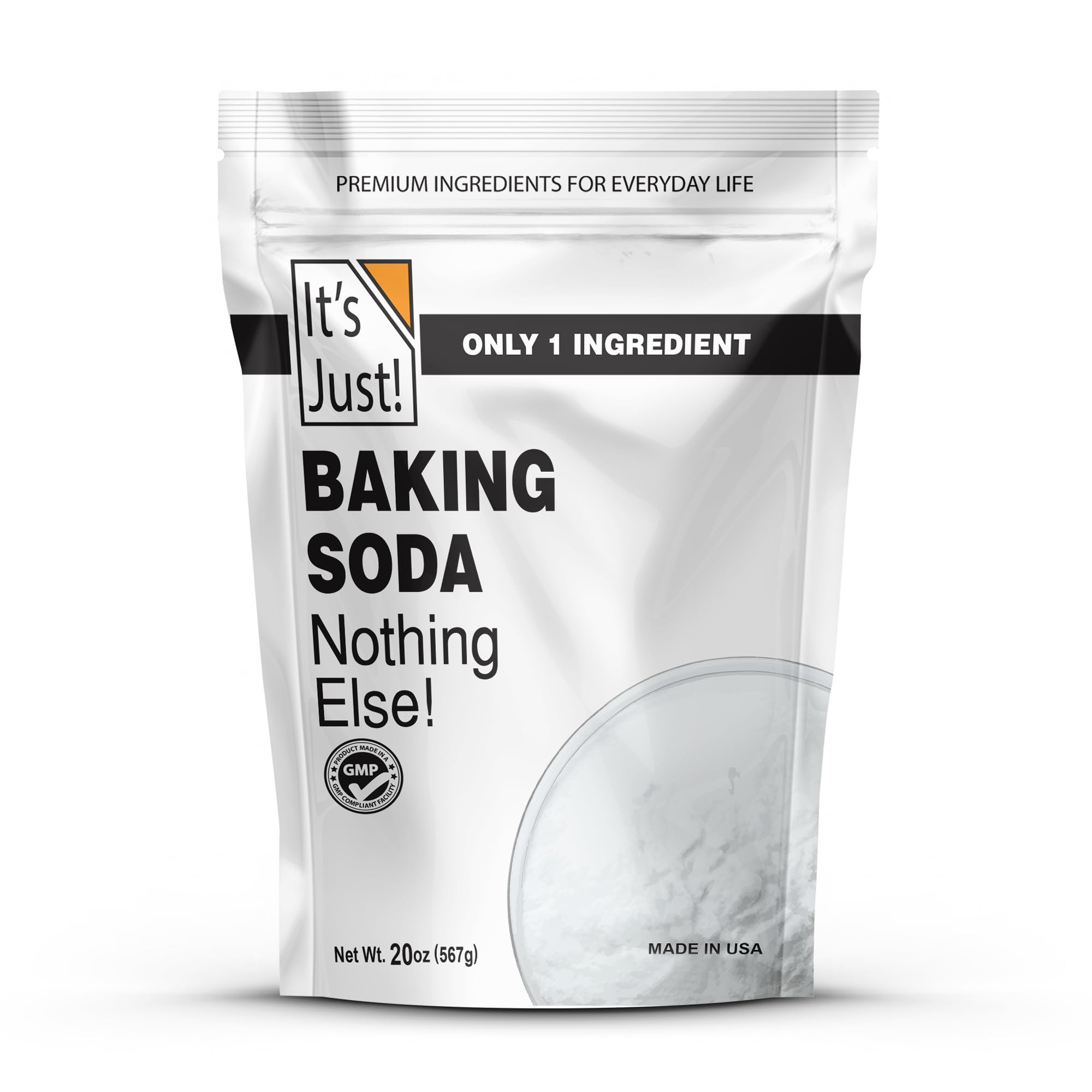 It's Just - Baking Soda, 100% Pure Sodium Bicarbonate, Food Grade, Non-GMO, Made in USA, Cooking,... | Amazon (US)