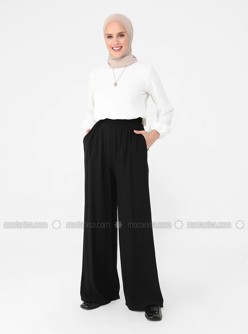 Black - Pants -  Casual | Modanisa (US)