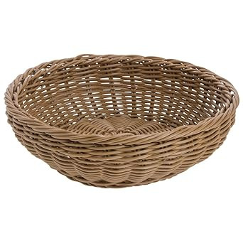 G.E.T. Round Honey Polypropylene Washable Basket - 11 1/2"Dia x 3 1/2"H | Amazon (US)