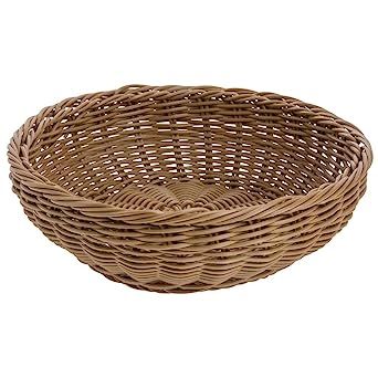 G.E.T. Round Honey Polypropylene Washable Basket - 11 1/2"Dia x 3 1/2"H | Amazon (US)