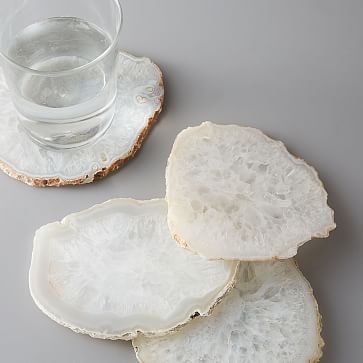 Clouded Agate Coasters , Set of 4 | West Elm (US)