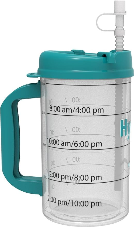 Hydr-8 Water Bottle - Time Marked Air Insulated 32 Ounce Mug | Amazon (US)