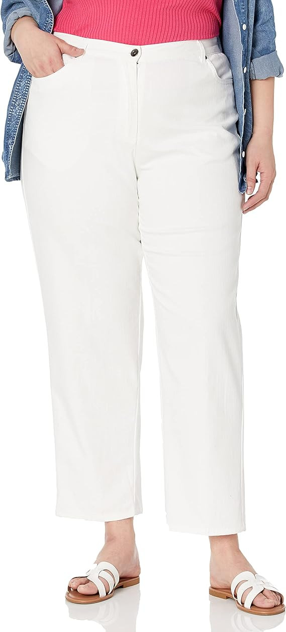 Ruby Rd. Women's Size Plus Classic Flat Front Denim Jean | Amazon (US)