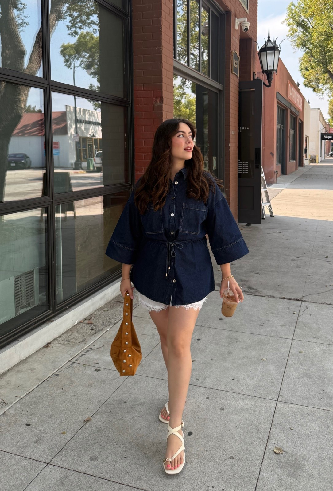 City girl vibes in this cutie denim outfit I wore the other day — size large 🫶🏻

#LTKMidsize #LTKSaleAlert #LTKStyleTip