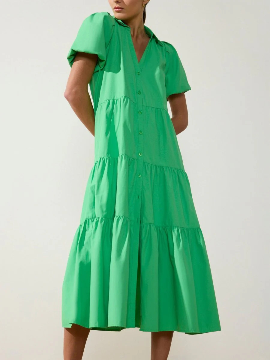 Brochu Walker | Women's Havana Dress in Derby Green | Brochu Walker