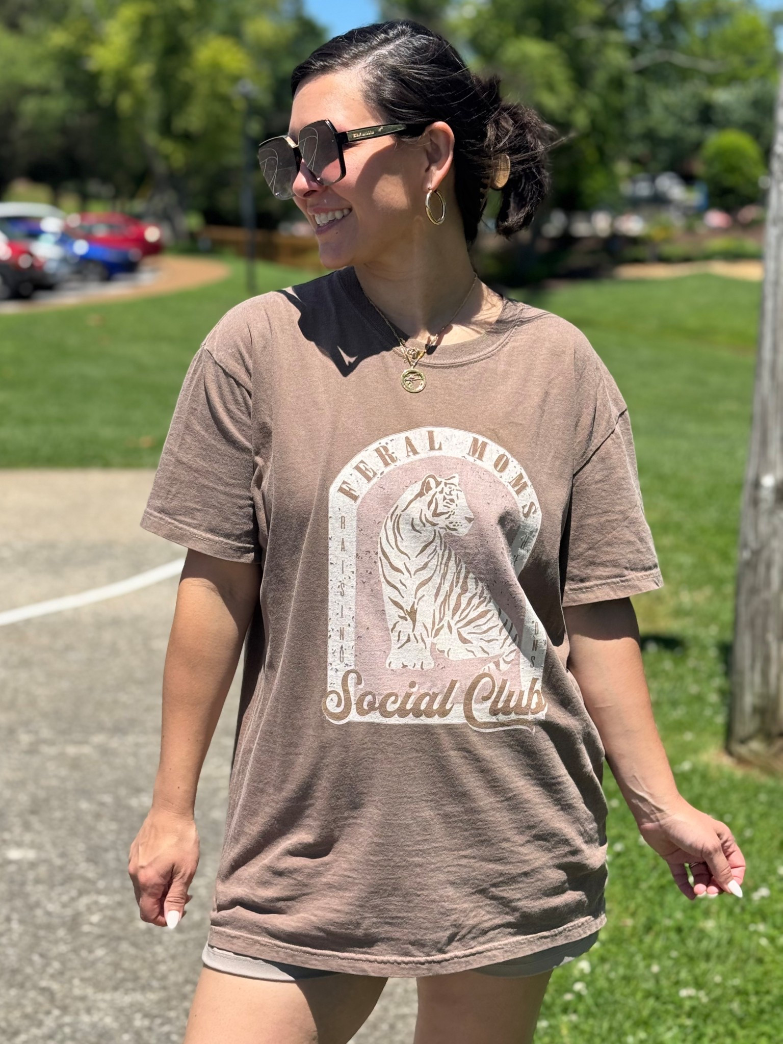 The cutest graphic T for my feral mamas🥰 I got size large bc I love an oversized look! 

#LTKFindsUnder50