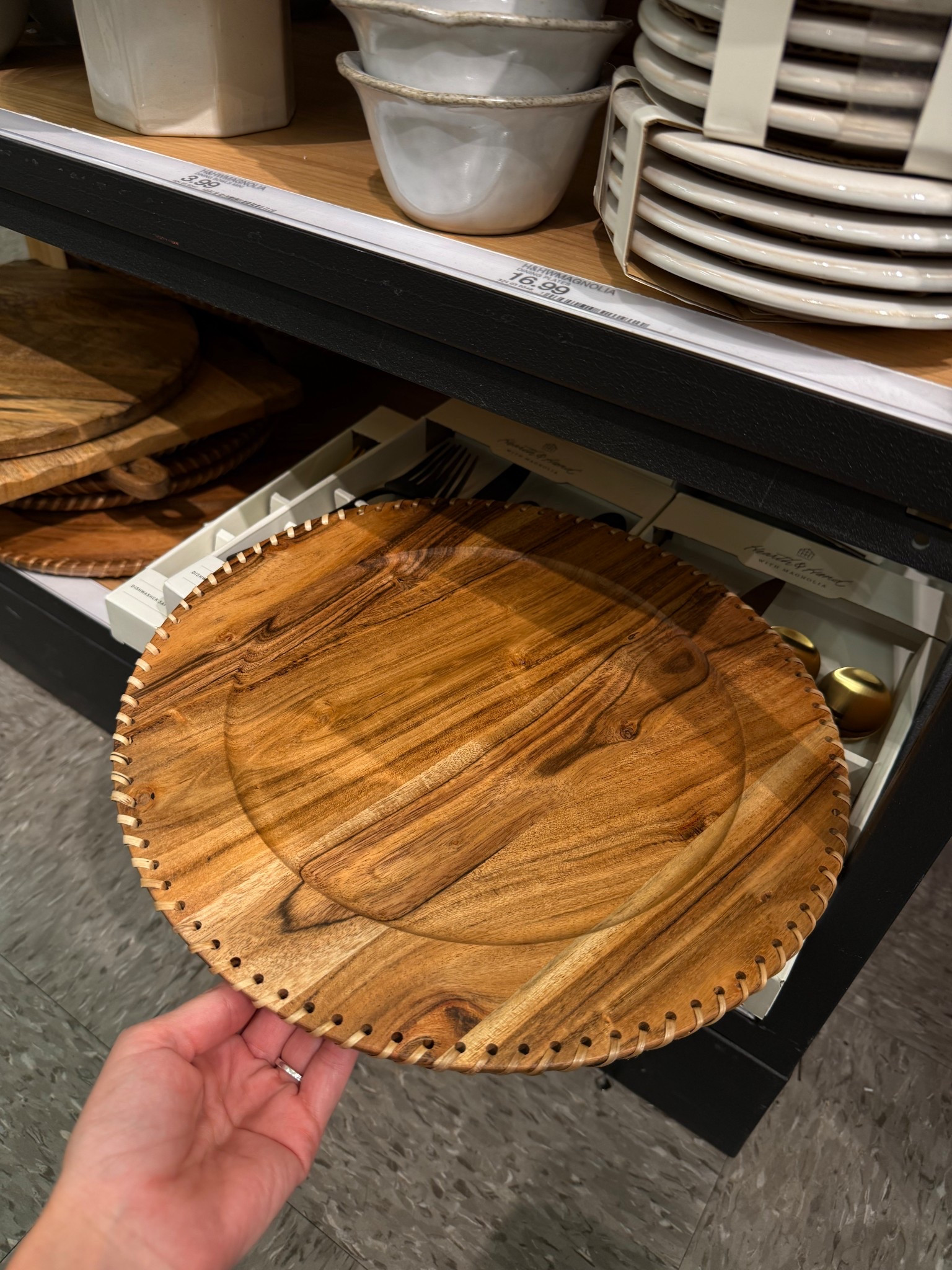 Wood Charger Plate - Hearth & Hand™ with Magnolia


acacia wood charger, woven chargers, boho table decor, coastal dining, organic modern home, hearth and hand with magnolia, target find, affordable home decor, kitchen styling, dining room aesthetic, neutral home decor, table setting ideas, textured home accents
#ltkhome #targetstyle #tablescape #bohodecor #coastalchic #homestyling #dininginspo #neutralhome #tablesetting #affordabledecor

#LTKHome