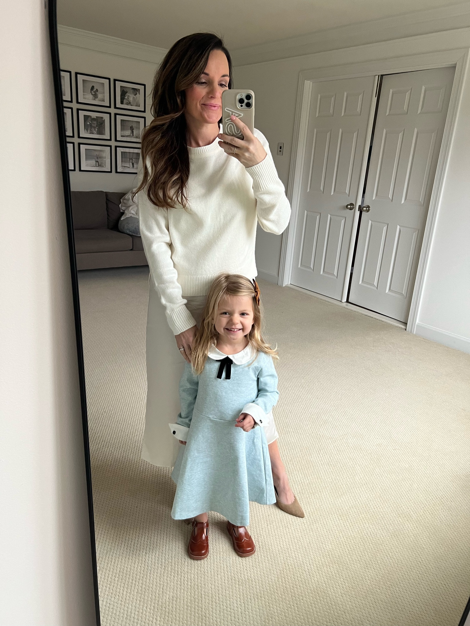 Meeting Santa dress
Eleanor dress - I sized up to 4t but wish I got her a 3t. Runs tts 
My slip dress with sweater over it is from Walmart last year. 

#LTKParties #LTKHoliday #LTKFindsUnder50