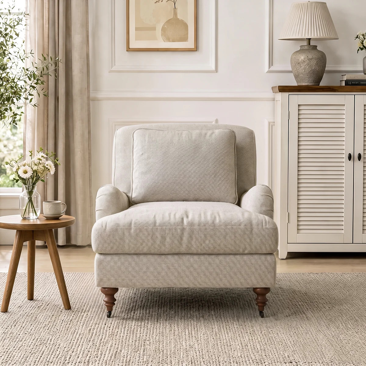 English Classic Roll Arm Chair | Wayfair North America