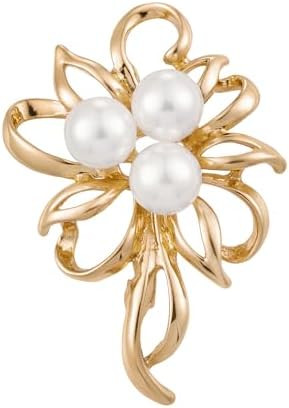 Flower Simulated Pearl Elegant Brooch Pins Jewelry Wedding | Amazon (US)
