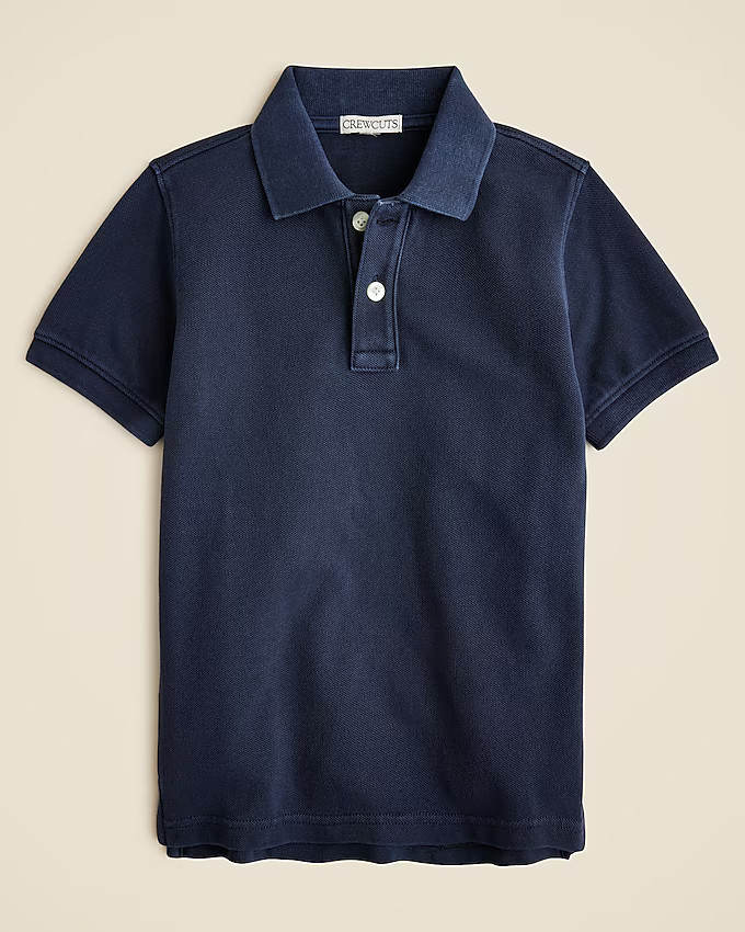 Kids' washed piqué polo shirt | J. Crew US