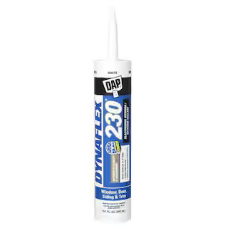 Dynaflex 230 10.1 oz. White Premium Elastomeric Exterior/Interior Window, Door and Trim Sealant | The Home Depot