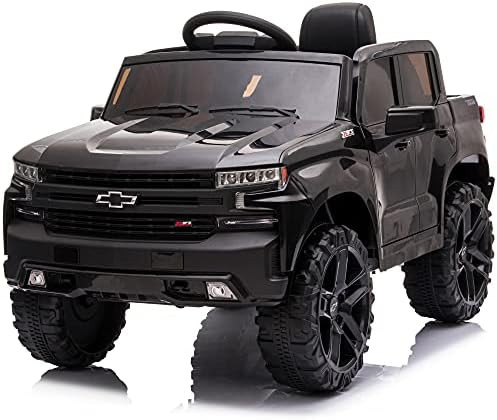 Kidzone 12V Battery Powered Licensed Chevrolet Silverado Trail Boss LT Kids Ride On Truck Car Electr | Amazon (US)