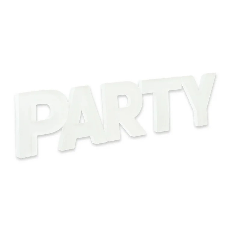 White Plastic Party Letter Trays, 5 Pieces, by Way To Celebrate | Walmart (US)