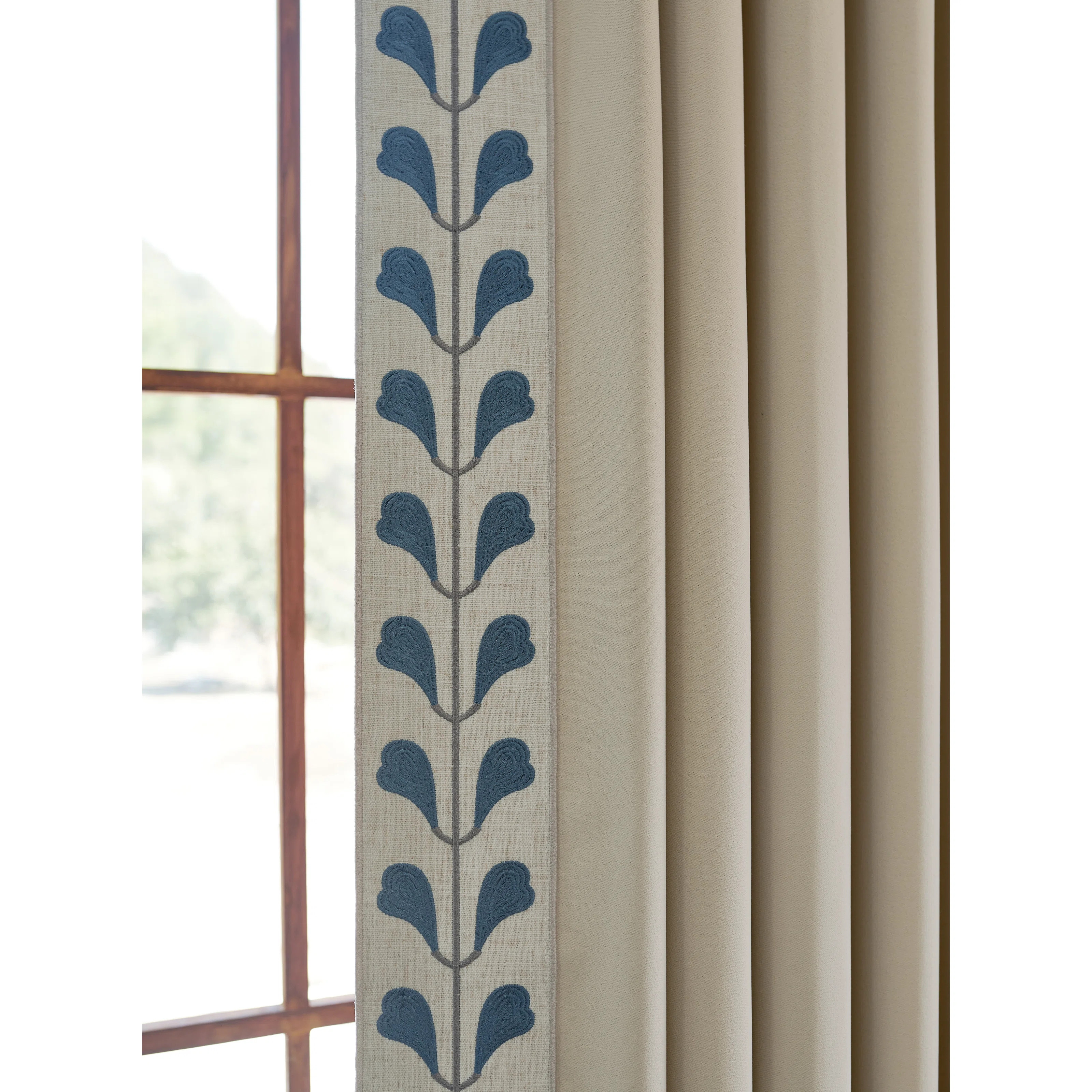 Nora Cotton Blend Room Darkening Curtain Pair | Wayfair North America