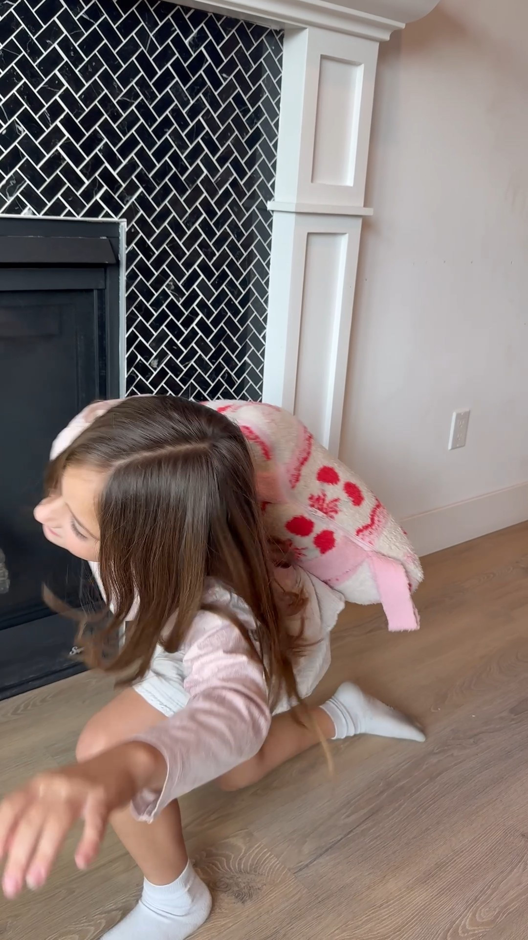 Cutest pillow to blanket for her bed 🍒 

#LTKKids #LTKHome #LTKValentine