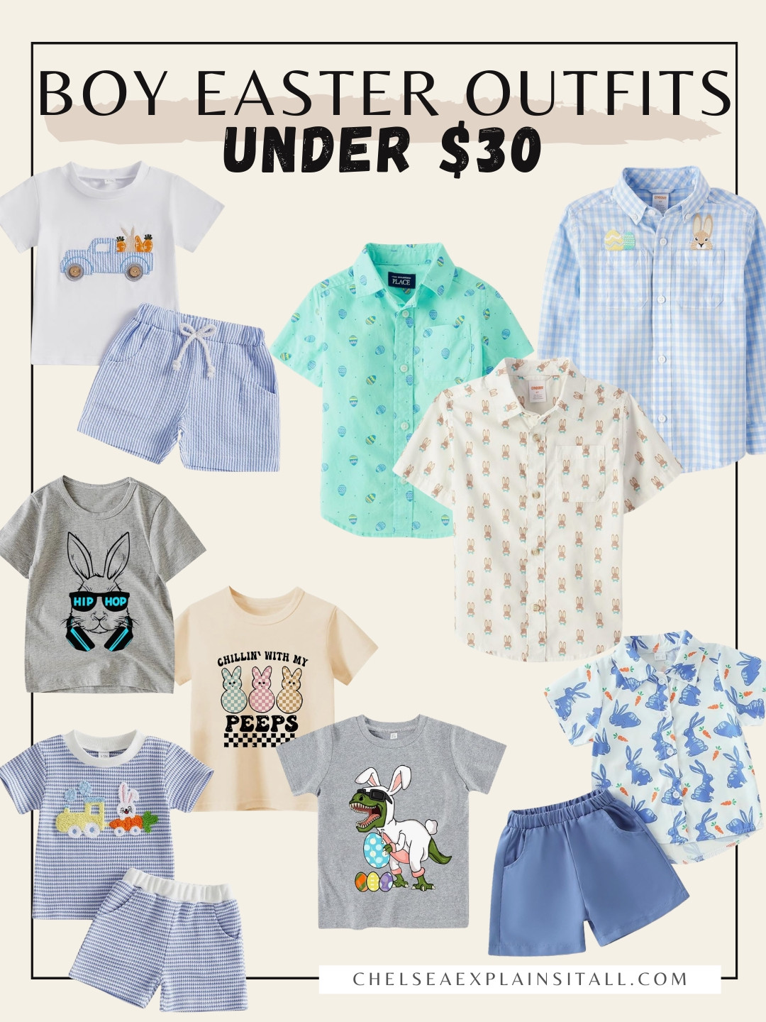 Easter outfit options for boys!! Causal Easter tee shirts perfect for Easter egg hunting or some adorable Easter sets and button downs for church. 

Easter outfits, kid Easter outfit, boy outfit for Easter 

#LTKBaby #LTKSaleAlert #LTKKids