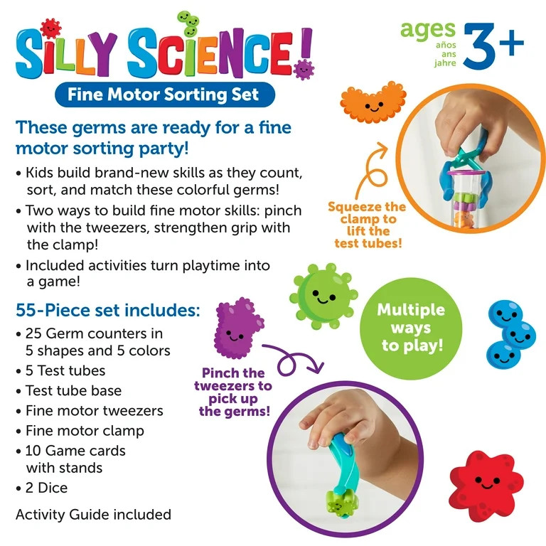 Learning Resources Silly Science Sorting Set - 55 Pieces, Preschool Learning Toys for Boys and Gi... | Walmart (US)
