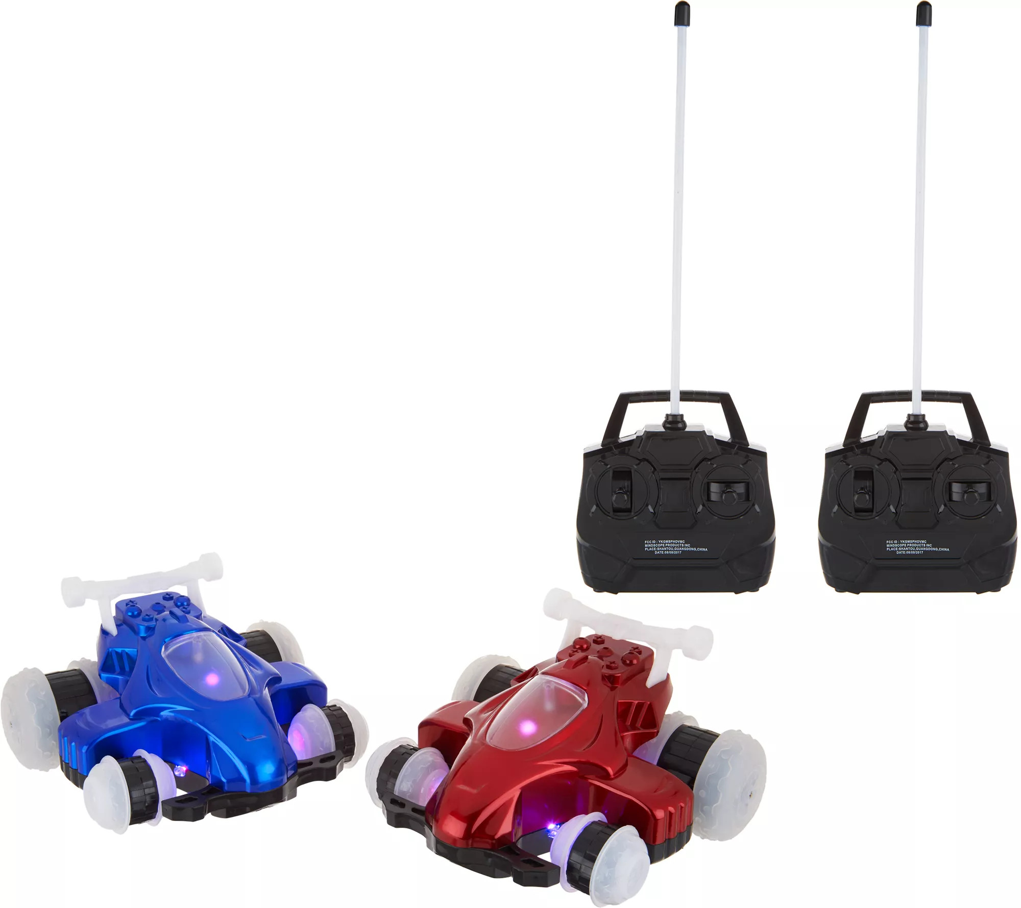 HoverQuads Set of 2 Remote Control Stunt Cars with Lights | QVC