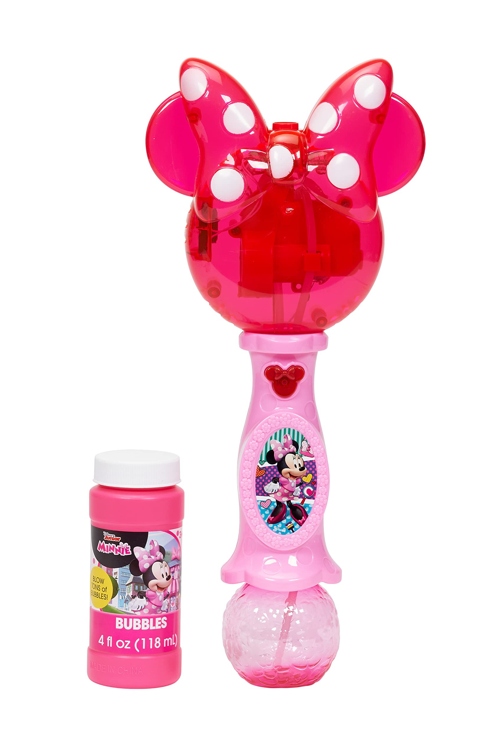 Little Kids Disney Mickey Mouse Light and Sound Musical Bubble Wand, Includes Bubble Solution, Mu... | Amazon (US)