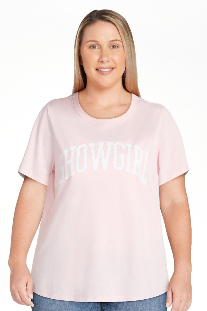 Showgirl Women’s Graphic Tee with Short Sleeves, Sizes XXS-XXL | Walmart (US)