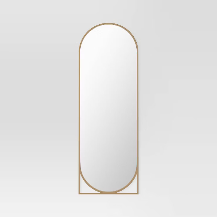 20" x 58" Full Length Floor Mirror Gold - Threshold™ | Target