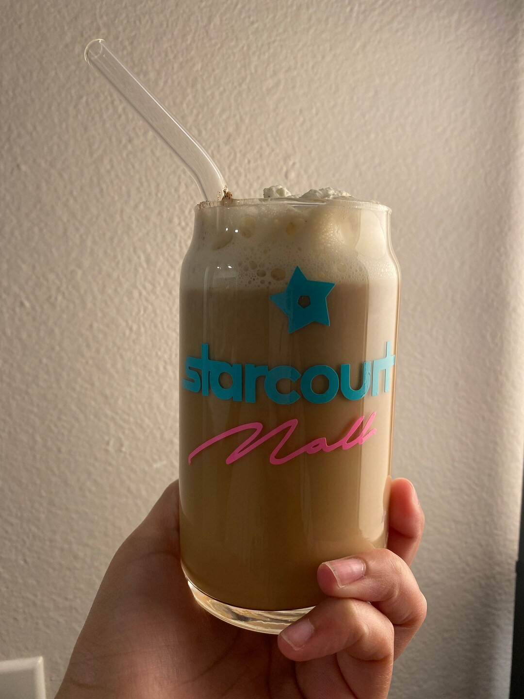 Starcourt Mall Glass Cup Stranger Things Iced Coffee Glass - Etsy | Etsy (US)