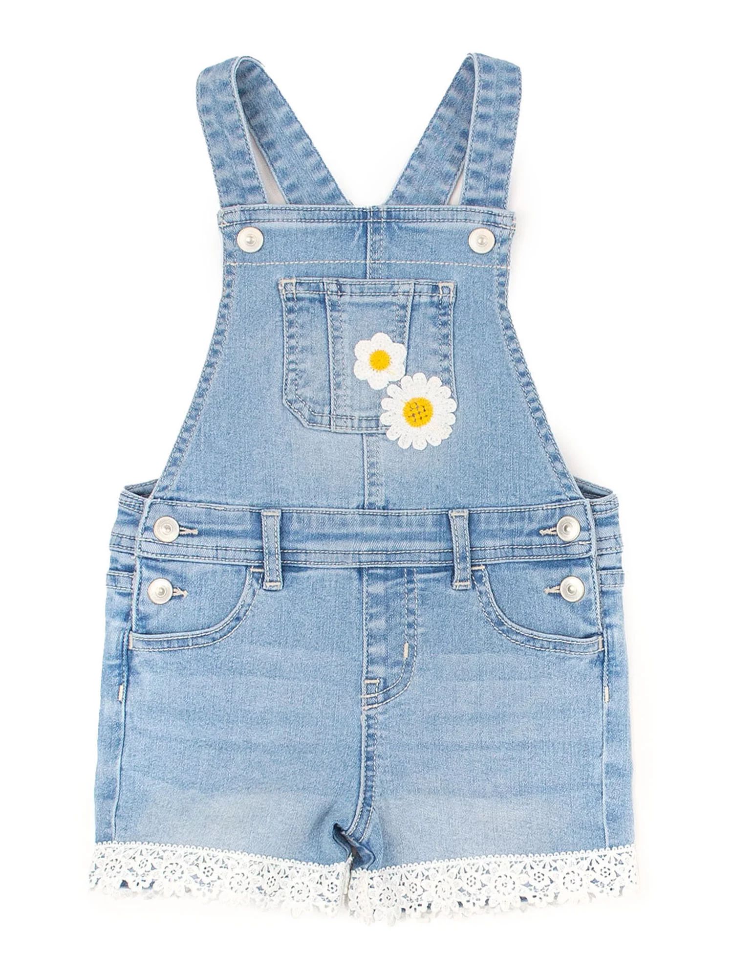 Wonder Nation Baby and Toddler Girl Daisy Shortall, 12 Months-5T - Walmart.com | Walmart (US)